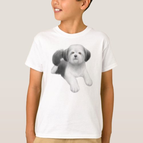 Shih Tzu Kids T_Shirt