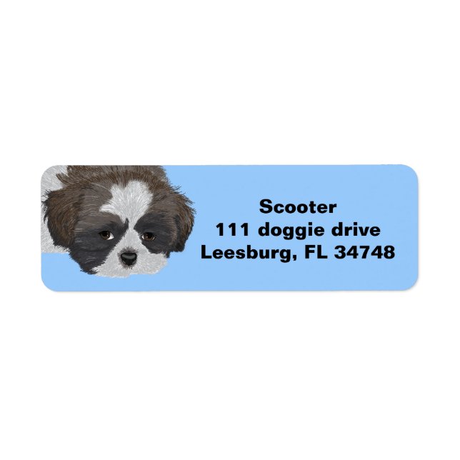 Shih Tzu Label (Front)