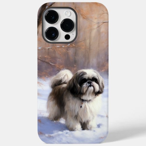 Shih Tzu Let It Snow Christmas  Case_Mate iPhone 14 Pro Max Case