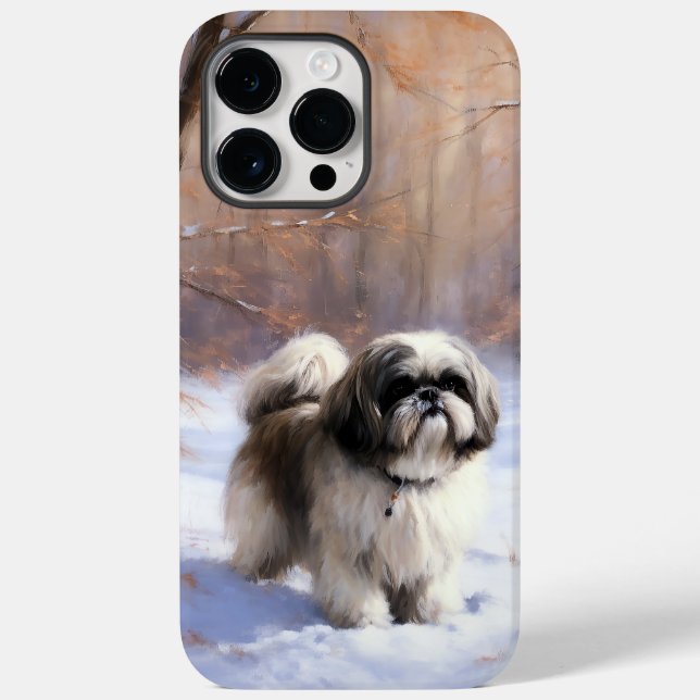 Shih Tzu Let It Snow Christmas  Case-Mate iPhone Case (Back)