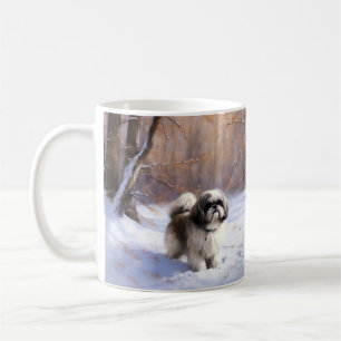 Shih Tzu Let It Snow Christmas  Coffee Mug