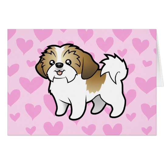Shih Tzu Love (puppy cut) Card