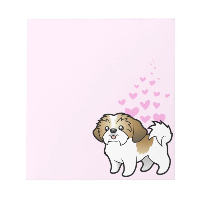 Shih Tzu Love (puppy cut) Notepad (Front)