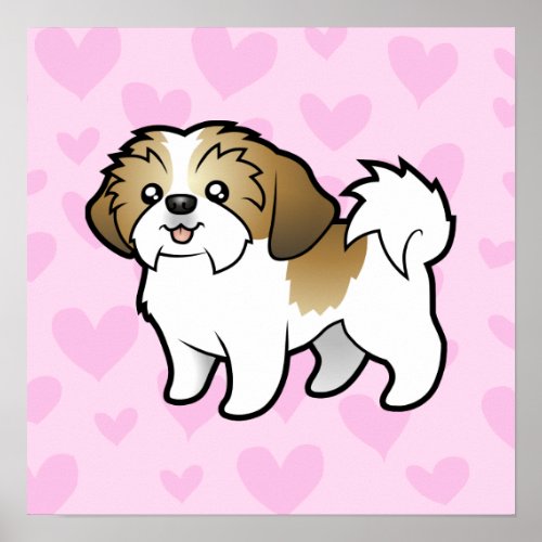 Shih Tzu Love puppy cut Poster
