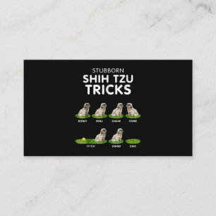 Shih Tzu Lover Funny Shih Tzu Trick Dog Love Enclosure Card