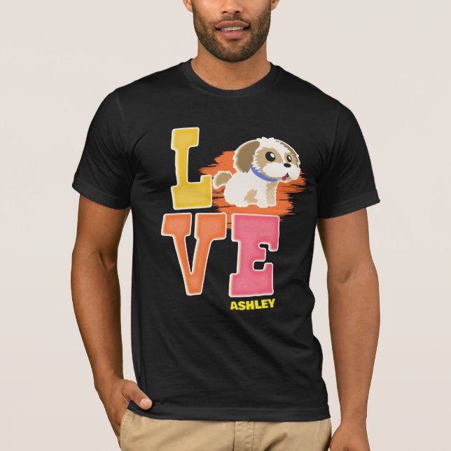 Shih tzu lovers cute color T-Shirt (Front)