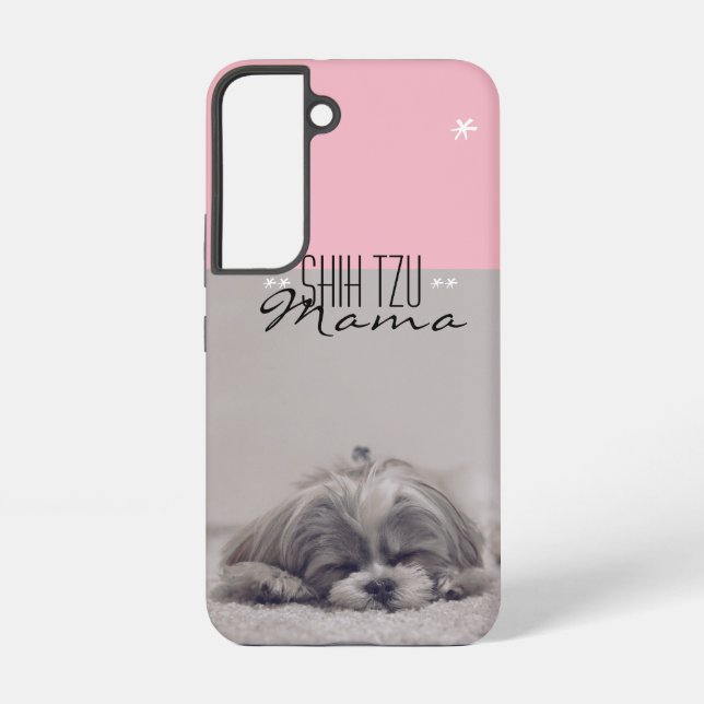 Shih Tzu Mama Samsung Case for Dog Moms (Back)
