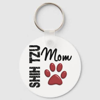Shih Tzu Mom 2 Keychain