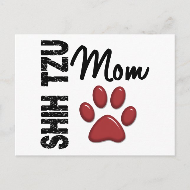 Shih Tzu Mom 2 Postcard (Front)