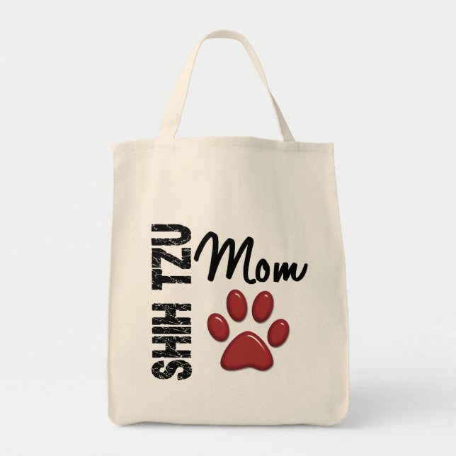 Shih Tzu Mom 2 Tote Bag (Front)