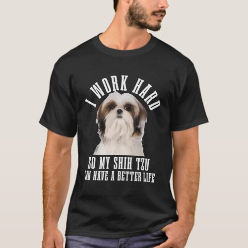 Shih Tzu Mom Dog Dad Shih Tzu T_Shirt