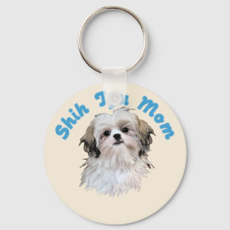 Shih Tzu Mom Keychain