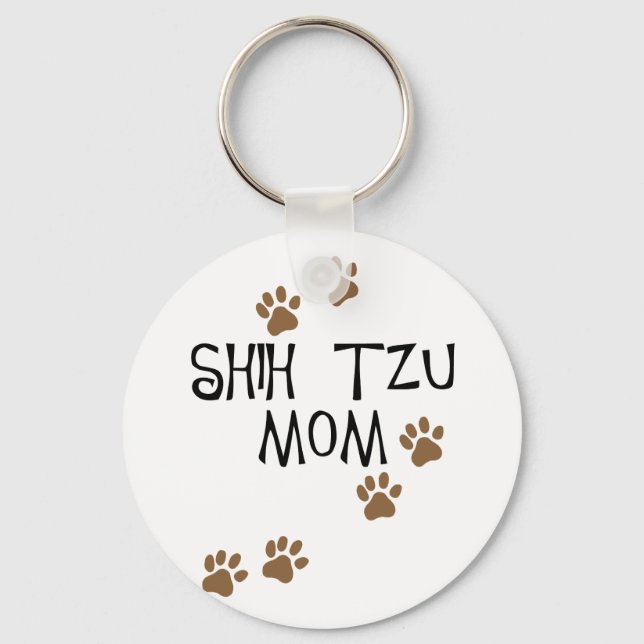 Shih Tzu Mom Keychain (Front)