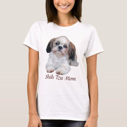 Shih Tzu Mom Ladies T_Shirt
