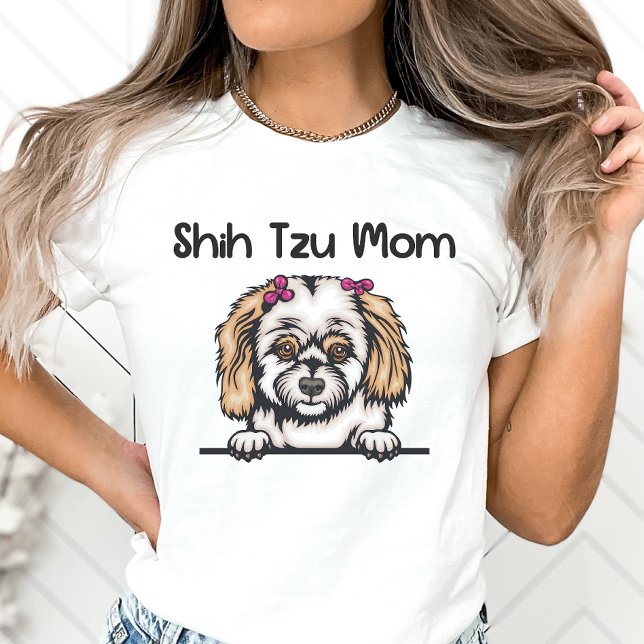 Shih Tzu Mom Shirt, Dog Mama  T-Shirt (Creator Uploaded)