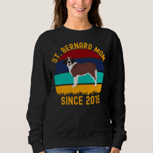 Shih Tzu Mom Since 2015   Dogs Quotes Sweatshirt