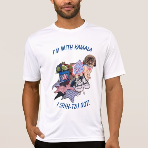 Shih_Tzu Not Kamala For President T_Shirt