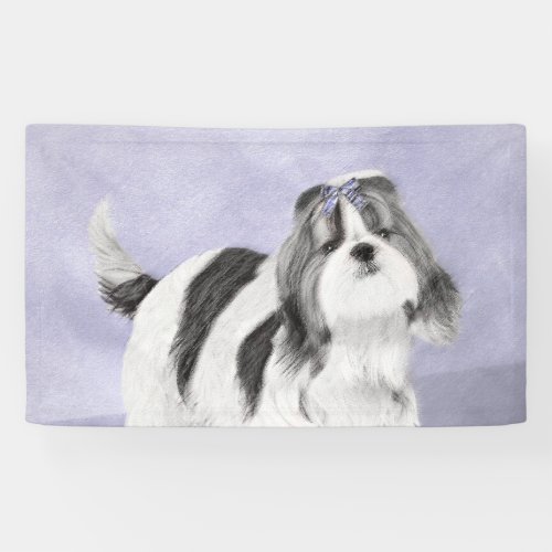 Shih Tzu Painting _ Cute Original Dog Art Banner