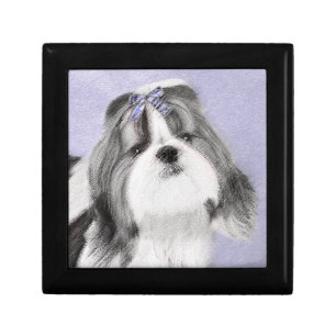 Shih Tzu Painting - Cute Original Dog Art Gift Box