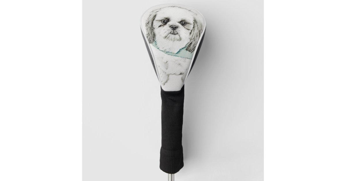 Shih Tzu Painting Cute Original Dog Art Golf Head Cover Zazzle