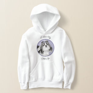 Shih Tzu Painting - Cute Original Dog Art Hoodie