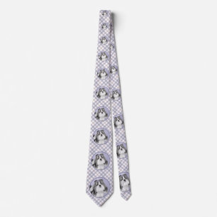 Shih Tzu Painting - Cute Original Dog Art Neck Tie