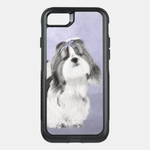 Shih Tzu Painting _ Cute Original Dog Art OtterBox Commuter iPhone SE87 Case