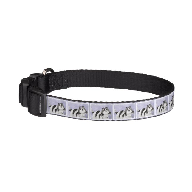 Shih Tzu Painting - Cute Original Dog Art Pet Collar (Left)