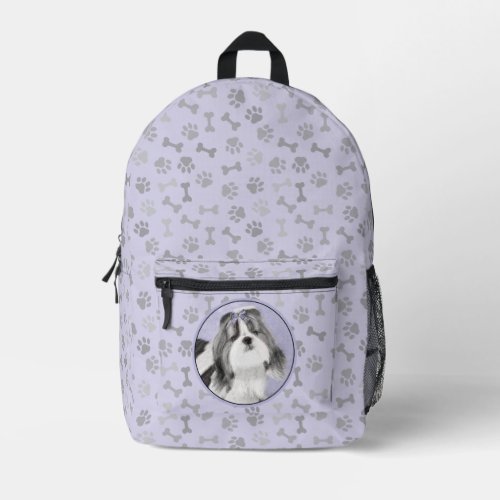 Shih Tzu Painting _ Cute Original Dog Art Printed Backpack