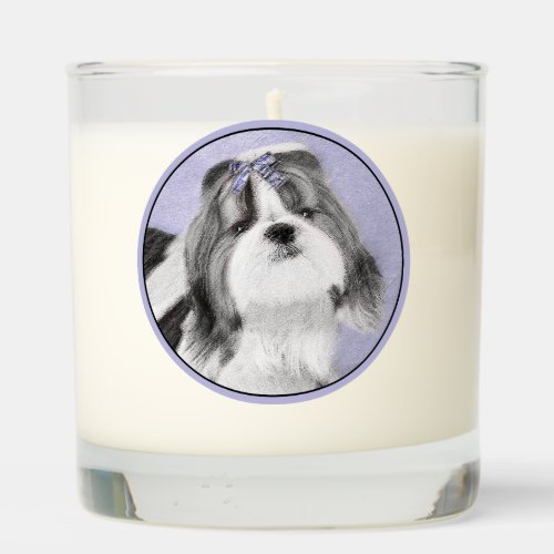 Shih Tzu Painting _ Cute Original Dog Art Scented Candle