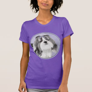 Shih Tzu Painting - Cute Original Dog Art T-Shirt