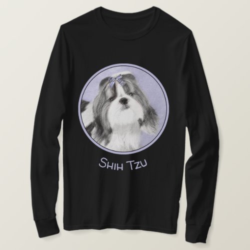 Shih Tzu Painting _ Cute Original Dog Art T_Shirt