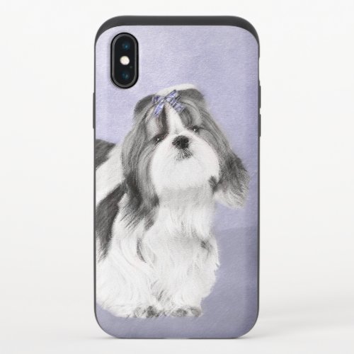 Shih Tzu Painting _ Cute Original Dog Art iPhone X Slider Case