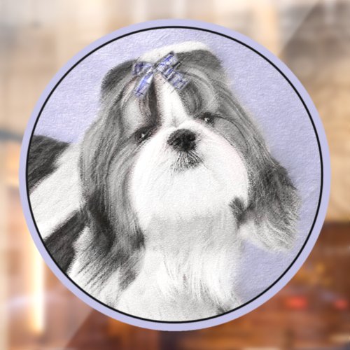 Shih Tzu Painting _ Cute Original Dog Art Window Cling