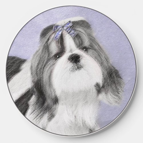 Shih Tzu Painting _ Cute Original Dog Art Wireless Charger
