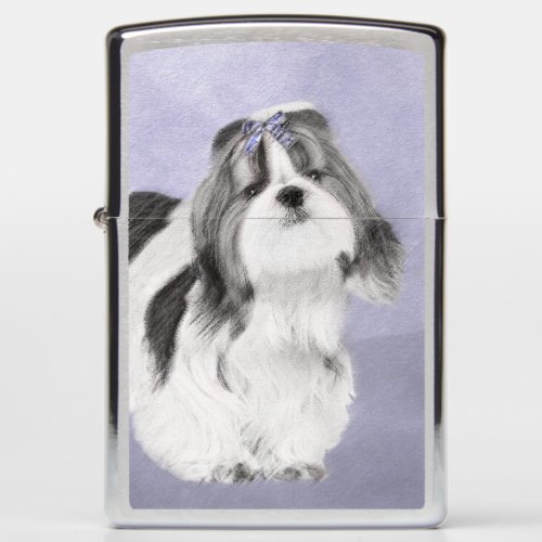 Shih Tzu Painting _ Cute Original Dog Art Zippo Lighter