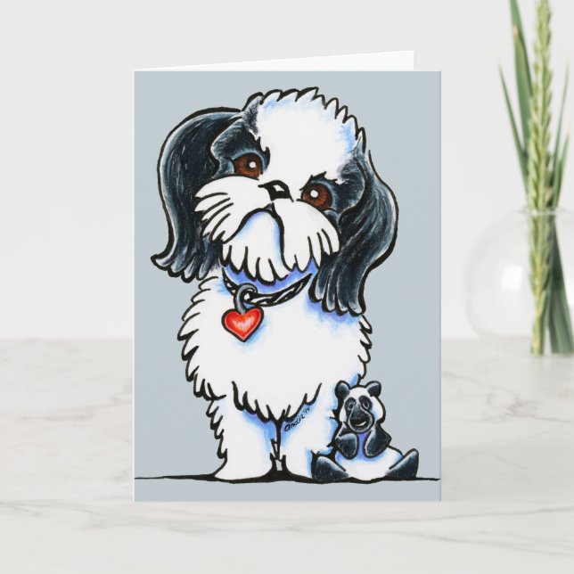 Shih Tzu Panda Card (Front)