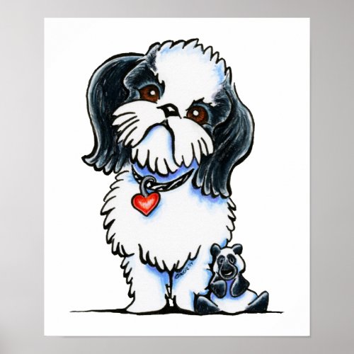 Shih Tzu Panda Poster