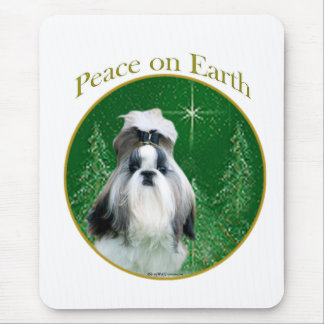 Shih Tzu Peace on Earth Mouse Pad