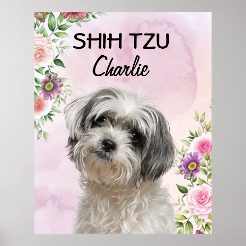 Shih Tzu Personalized  Poster