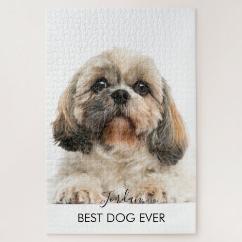 Shih Tzu Pet Dog Photo Custom Jigsaw Puzzle