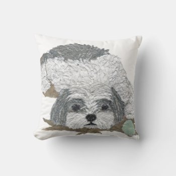 Shih Tzu Pillow by BlessHue at Zazzle