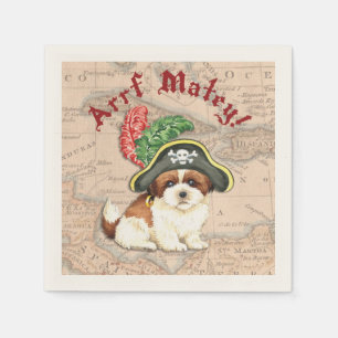 Shih Tzu Pirate Napkins