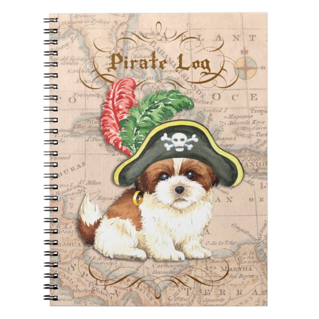 Shih Tzu Pirate Notebook (Front)