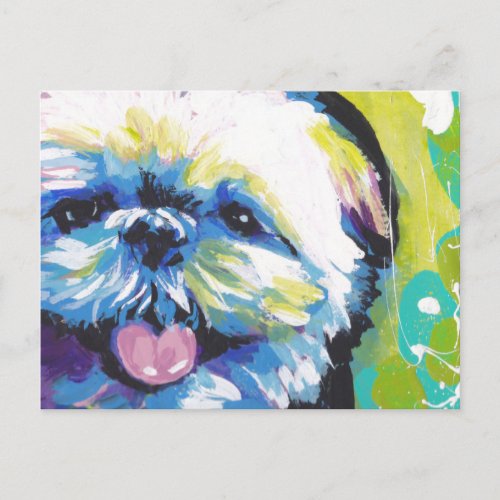 Shih Tzu Pop Art Postcard