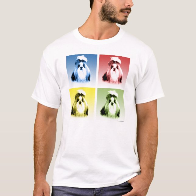 Shih Tzu Pop Art T-Shirt (Front)