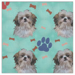 Shih Tzu Portrait Fabric