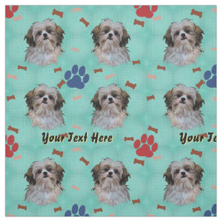 shih tzu fabric paws fabric zazzle shih tzu fabric paws fabric zazzle