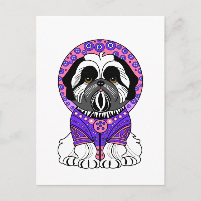 Shih Tzu Princess Postcard (Front)