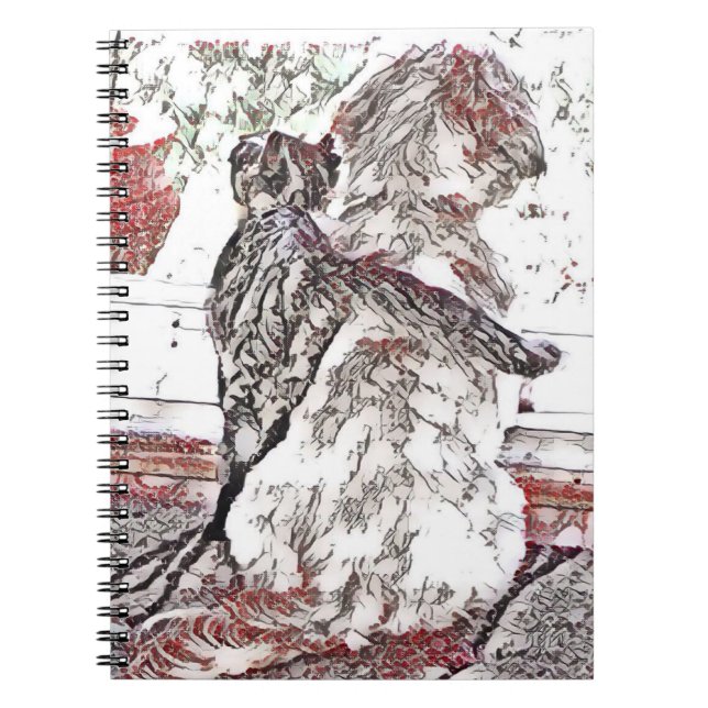 Shih Tzu Puppy and Kitten Notebook (Front)